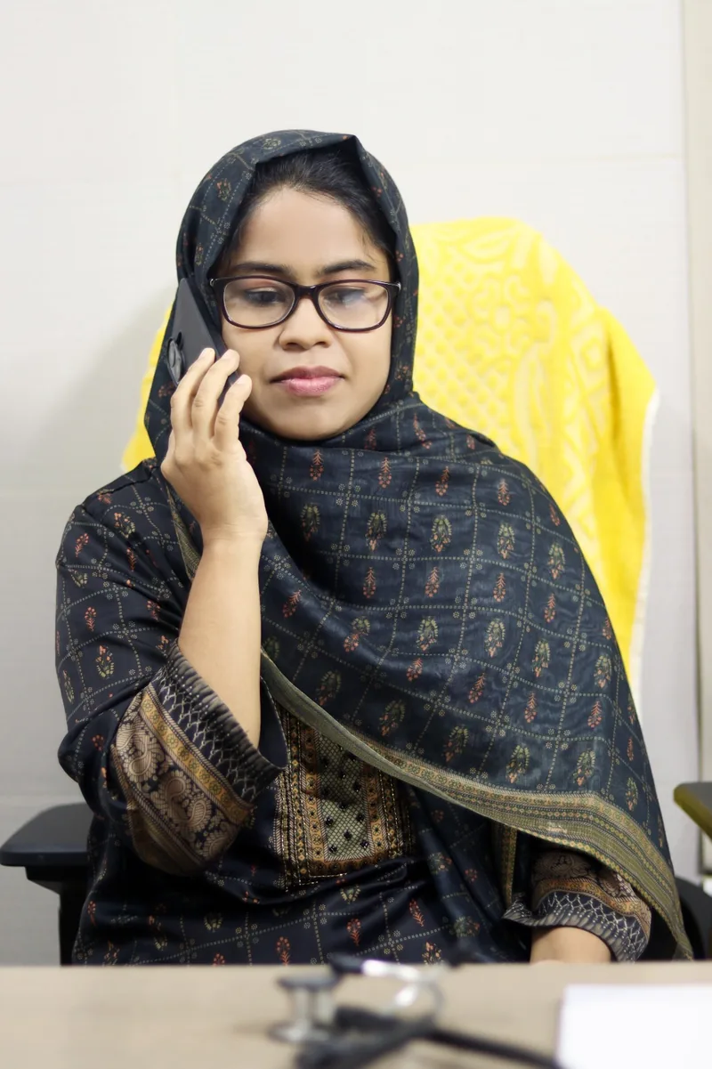 Dr. Ferdous Ara Jenny — between consultations